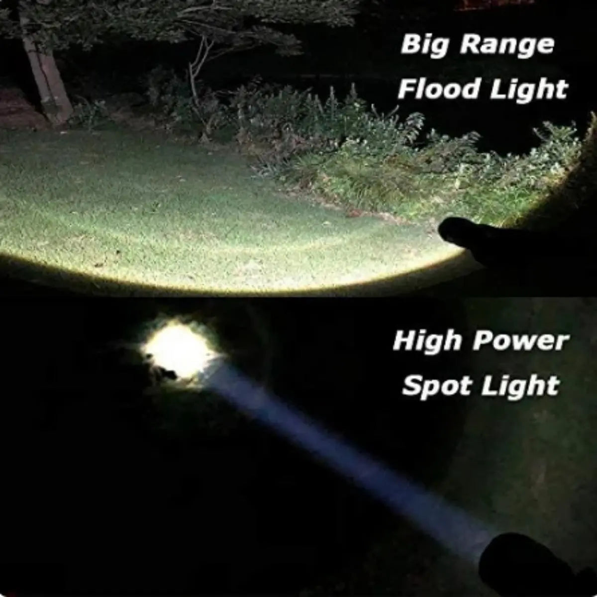 Rechargeable Zoomable LED Flashlight